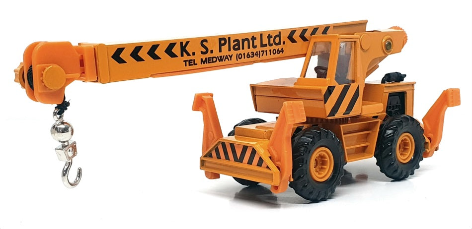 Corgi Wheelz Construction TY86101 - K.S. Plant Ltd. Mobile Crane - Dk Orange 