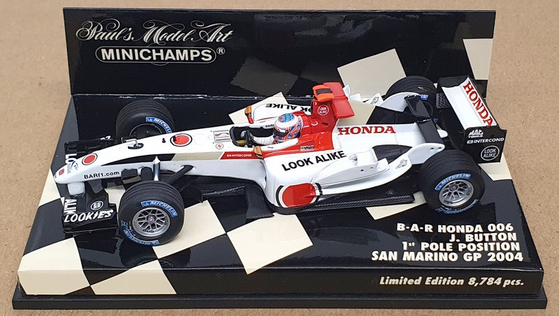 Minichamps 1/43 Scale 400 040109 F1 BAR Honda 006 #9 1st Pole San Marino GP 2004