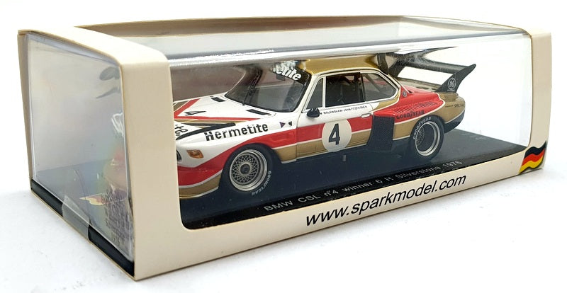 Spark Model 1/43 Scale SG023 BMW CSL #4 1st 6h Silverstone 1976