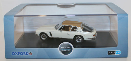 Oxford Diecast 1/43 Scale JI007 - Jensen Interceptor MKIII - O.E.White / Tan