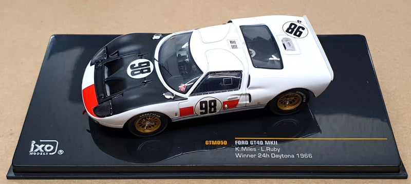 Ixo 1/43 Scale GTM050 - Ford GT40 Mk2 #98 Winner 24h Daytona 1966