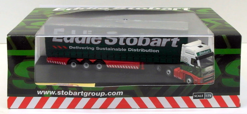 Oxford Diecast 1/76 Scale SP056 - Volvo FH Curtainside - Eddie Stobart