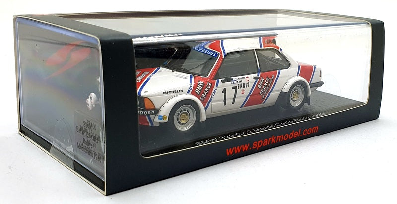 Spark Model 1/43 Scale S8400 - BMW 320 GR.2 #17 Monte-Carlo Rally 1980