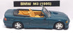 New Ray 1/43 Scale 48724 - 1995 BMW M3 Convertible - Met Green Blue