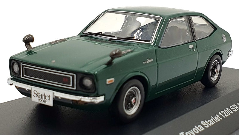 Ixo 1/43 Scale Diecast KB1054 - Toyota Starlet 1200 SR 1973 Dark Green Metallic