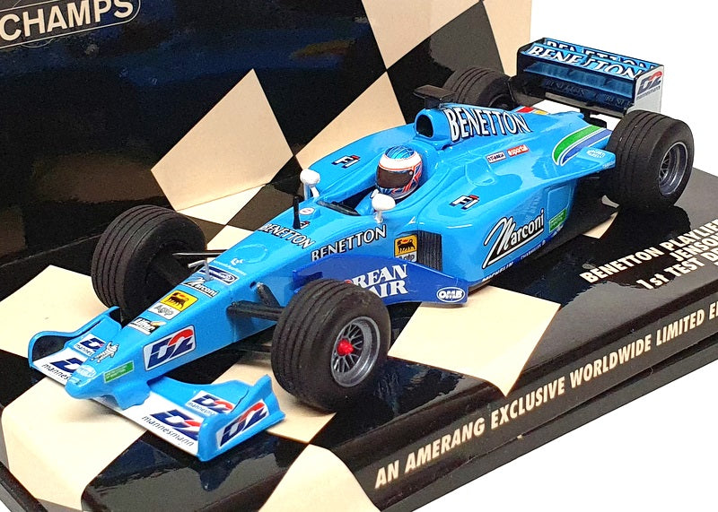 Minichamps 1/43 Scale 433 000111 F1 Benetton Playlife B200 1st Test Jerez 2000