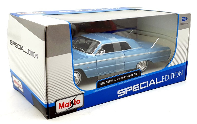 Maisto 1/26 Scale Diecast 32908 - 1964 Chevrolet Impala SS - Blue 