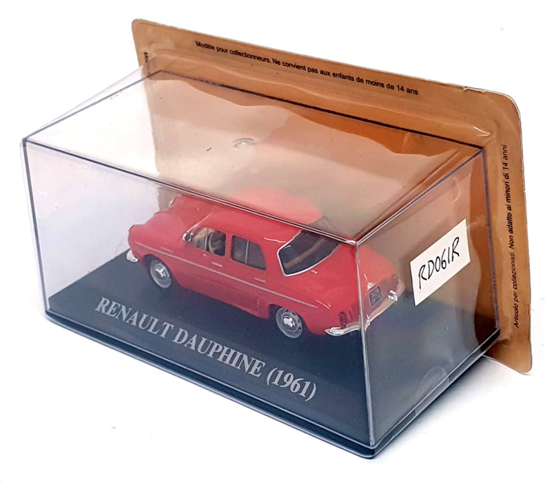 Altaya 1/43 Scale Diecast RD061R - 1961 Renault Dauphine - Red