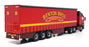 Corgi 1/50 Scale Truck CC14005 - Volvo FH Curtainside Truck Benton Bros. - Red