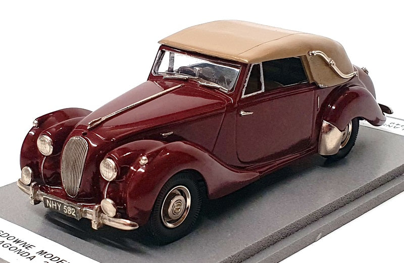 Lansdowne Models 1/43 Scale LDM58 - 1949 Lagonda 2.6L - REWORKED Maroon/Dk Beige