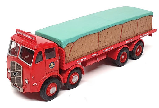 Corgi 1/50 Scale 09803 - ERF V 8 Wheel Platform Lorry With Pallet Load (BRS) Red