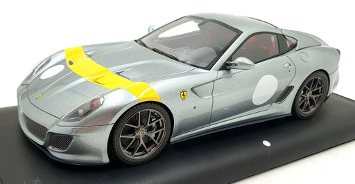 MR Models 1/18 Scale FE03C - Ferrari 599 GTO - Silver/Yellow Stripe