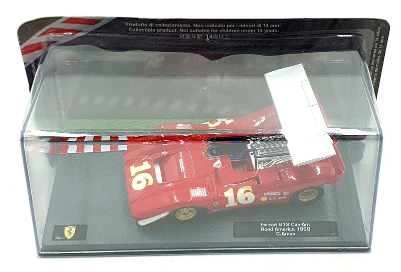 Altaya 1/43 Scale 30424N - Ferrari 612 Can-Am #16 Road America 1969 - Red