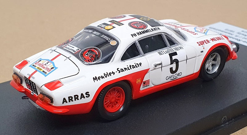 Trofeu 1/43 Scale RR.be 47 - Alpine Renault A110 #5 2nd Ypres 1973 - White/Red