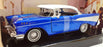 Motor Max 1/24 Scale 79030 - 1957 Chevy Bel Air - Met. Blue/White