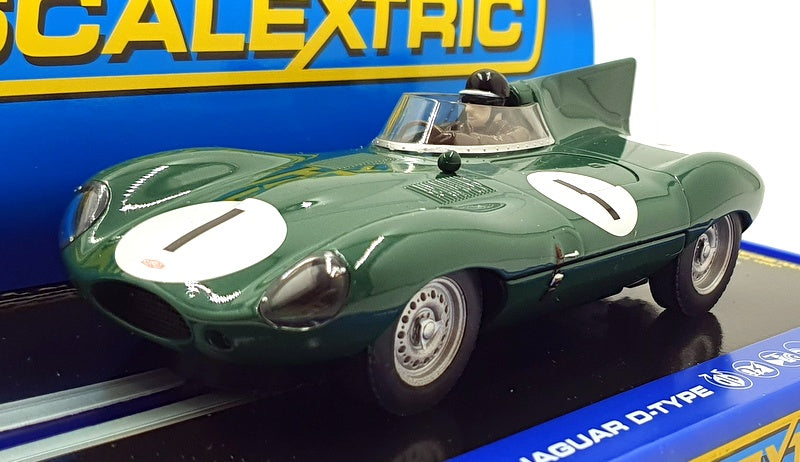 Scalextric 1/32 Scale Slot Car C3486 - Jaguar D-Type #1 Dundrod 1955