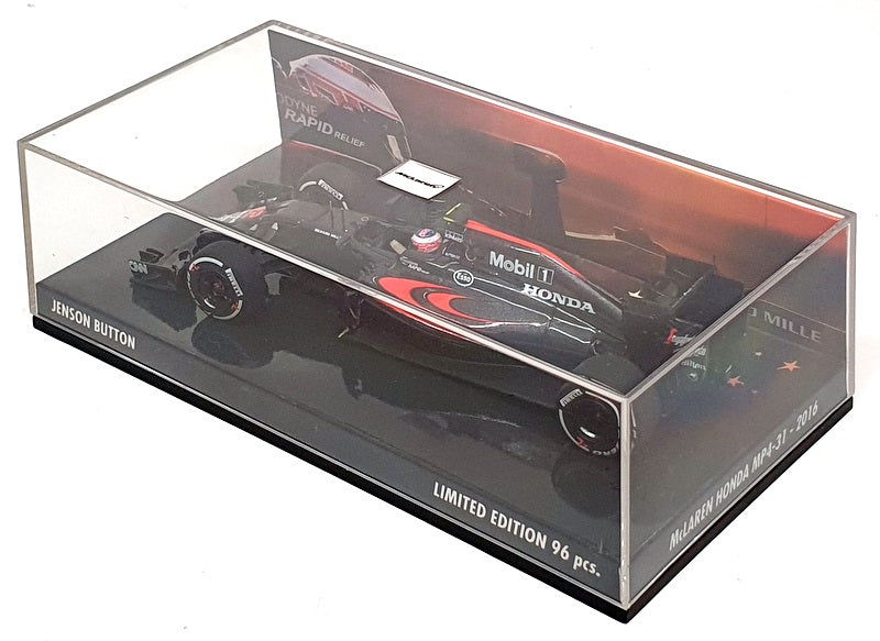 Minichamps 1/43 Scale 533 317739 - F1 McLaren Honda MP4-31 #22 J. Button 2016