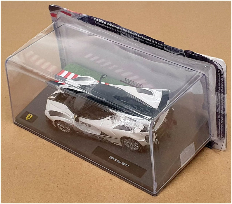 Altaya 1/43 Scale Diecast 61023Q - 2017 Ferrari FXX K Evo #70 - White/Grey