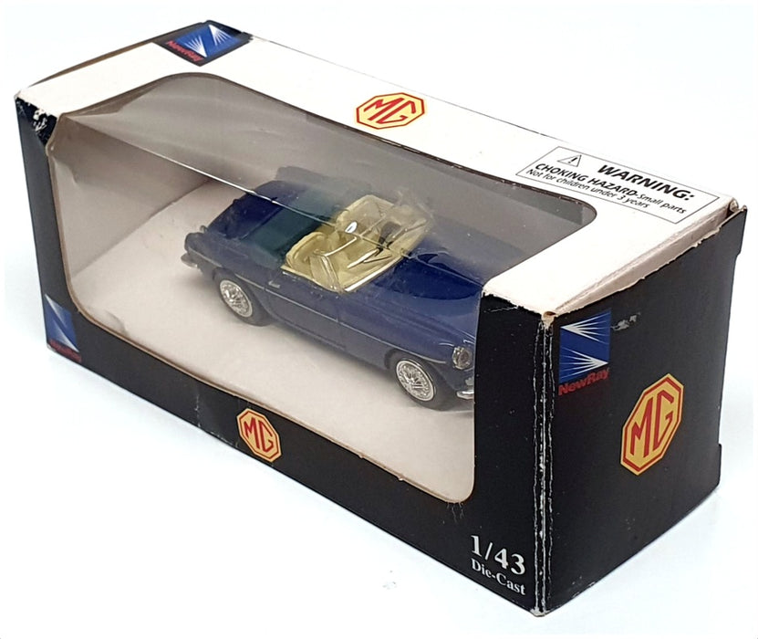 NewRay 1/43 Scale Diecast 48774 - 1967 MGB - Met Blue