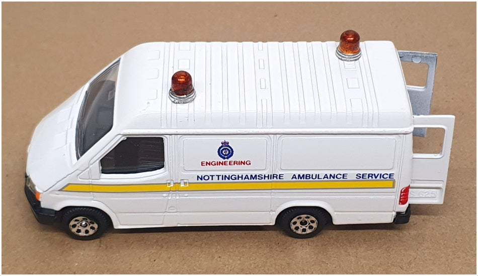 Corgi Diecast C656/28 - Ford Transit Van (Nottingham Ambulance Service) White