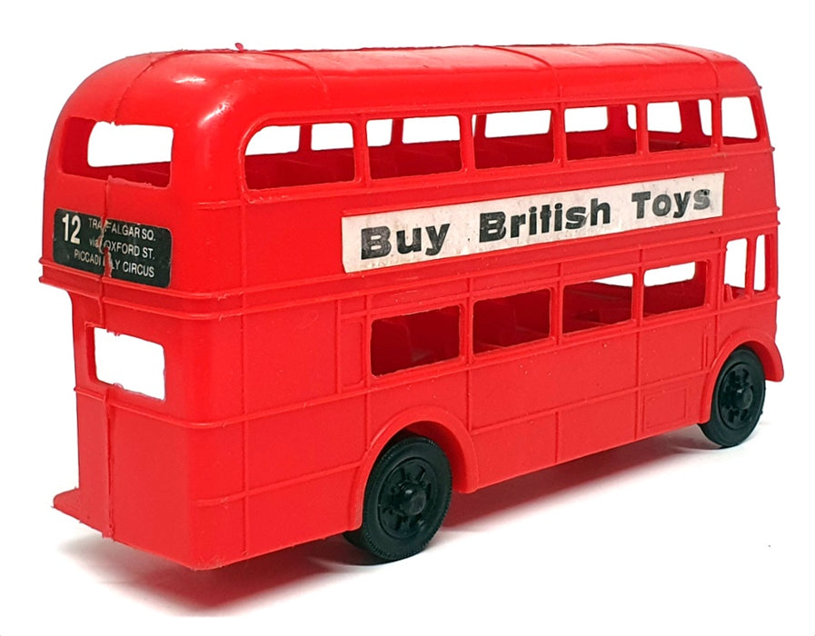 Unknown Brand 21cm Long Plastic Model LB12 - Routemaster London Bus - Red