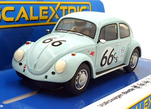 Scalextric 1/32 Scale Slot Car C4498 - Volkswagen Beetle #66 - Blue