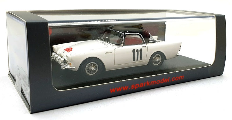 Spark 1/43 Scale S4058 - Sunbeam Alpine #111 Monte Carlo 1960