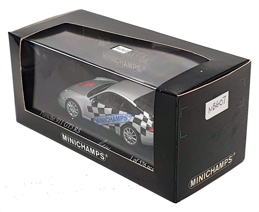 Minichamps 1/43 Scale NBG07 - Porsche 911 GT3 RS Nurnberg Toy Fair 2007 Silver