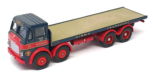 Corgi 1/50 Scale CC10604 - Leyland Octopus Platform Lorry Gibb's Trans. Blue/Red