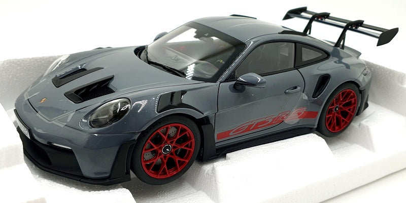 Norev 1/18 Scale Diecast 187350 - Porsche 911 GT3 RS 2022 - Grey/Pyro Red