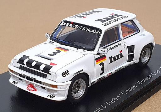 Spark 1/43 Scale S6021 - Renault 5 Turbo Coupe #3 Europa Cup - White