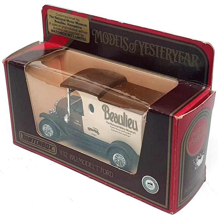 Matchbox Appx 9.5cm Long Y-12 - 1912 Ford Model T Van (Beaulieu) REWORKED