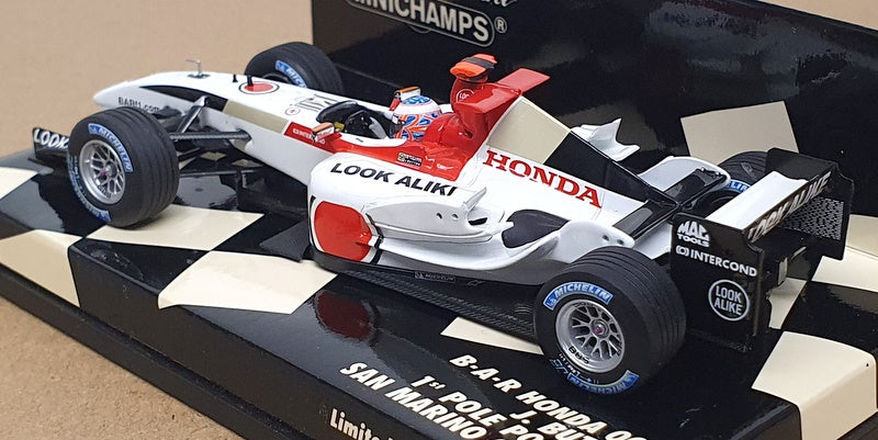 Minichamps 1/43 Scale 400 040109 F1 BAR Honda 006 #9 1st Pole San Marino GP 2004