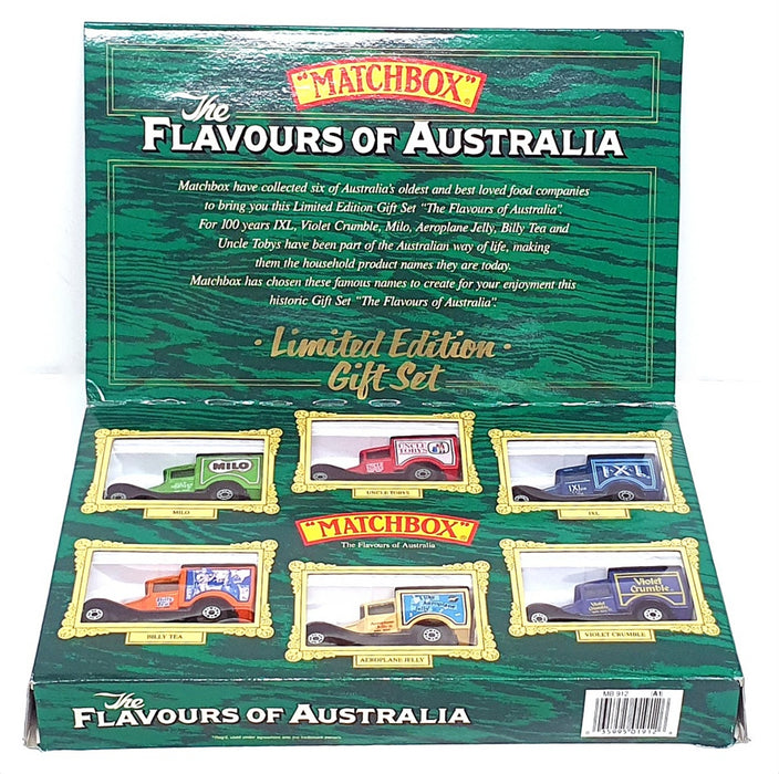 Matchbox Diecast MB912 - 6x Ford Model A Van Set (The Flavours Of Australia)