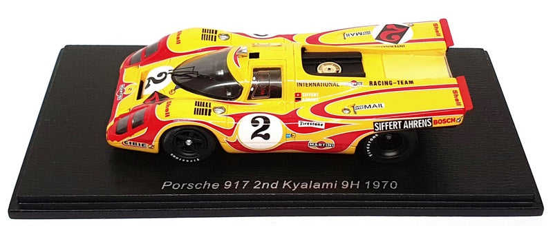 Spark 1/43 Scale S9980 - Porsche 917  #2 2nd Kyalami 9H 1970 - Yellow/Red