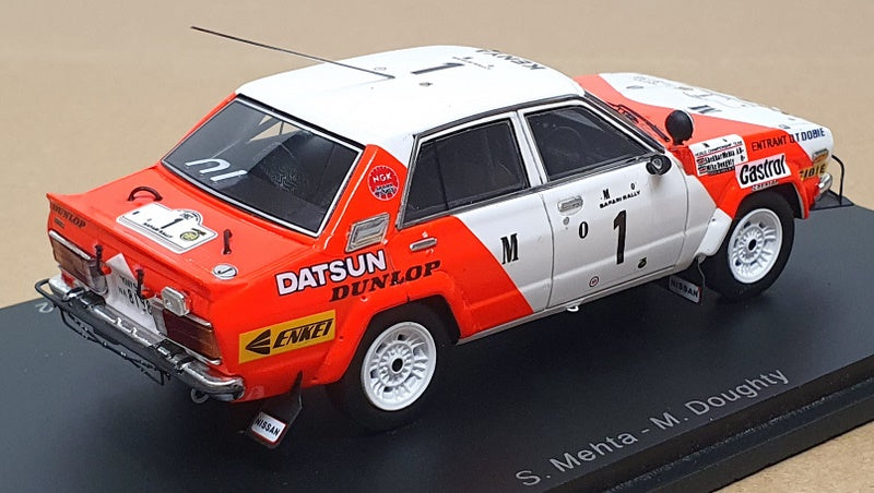 Spark 1/43 Scale S7770 - Datsun Violet GT #1 Winner Rally Safari 1982