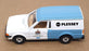 Corgi Appx 11.5cm Long C496/9 - Ford Escort Van (Plessey) Lt Blue/White