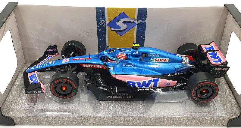 Solido 1/18 Scale Diecast S1808804 - Alpine A522 F1 Australia GP 2022 E.Ocon