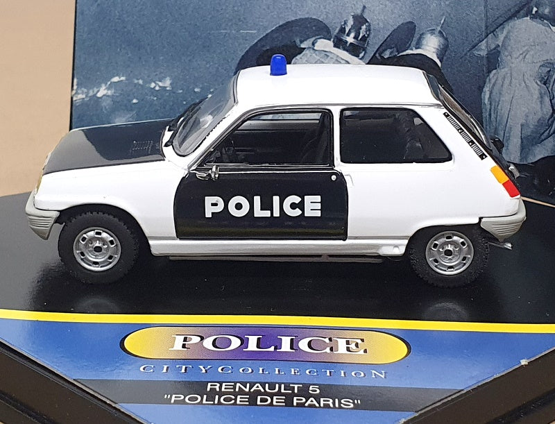 City Models 1/43 Scale CP C99001 - Renault 5 TS Police De Paris - White/Black