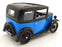 Ricko 1/18 Scale Diecast DC21125M - Austin 7 De Luxe Saloon 1932 - Blue/Black