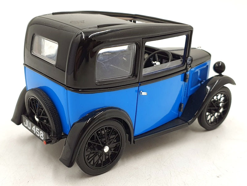 Ricko 1/18 Scale Diecast DC21125M - Austin 7 De Luxe Saloon 1932 - Blue/Black