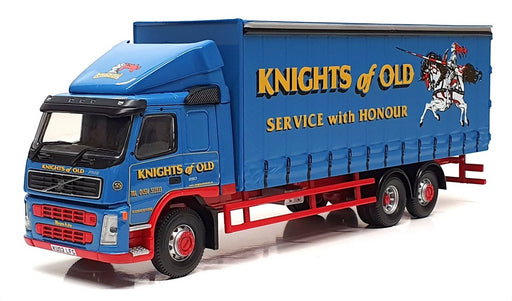 Corgi 1/50 Scale CC13522 - Volvo FM Curtainside Lorry (Knights Of Old) Blue