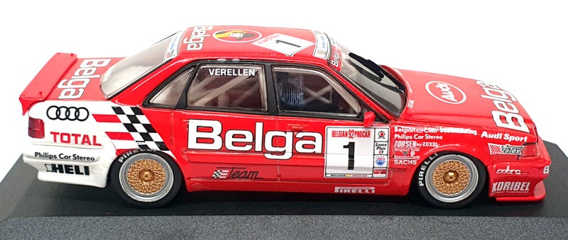 Minichamps 1/43 Scale 21120 - Audi V8 Evo #1 Belga Verellen - Red