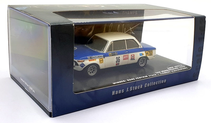 Minichamps 1/43 Scale 444 700236 - BMW 2002 ti Stuck/Schickentanz 1st Nur 1970