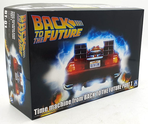 Aoshima 1/24 Scale 06436 Model Kit - Back to the Future P1 Time Machine DeLorean