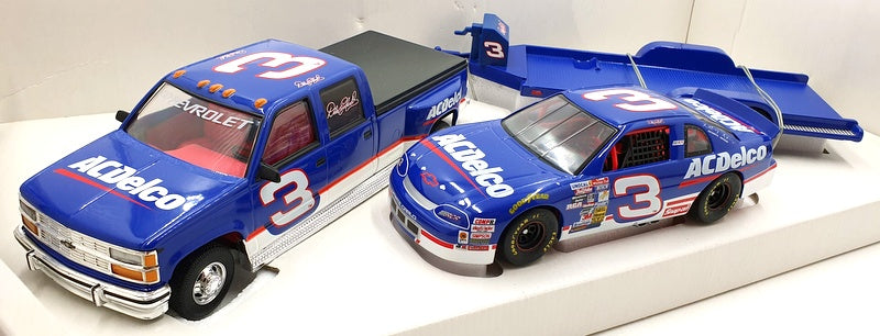 Action 1/24 Scale 125BCG ACDelco Chevrolet #3 Crew Cab NASCAR And Trailer