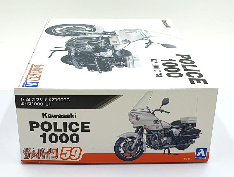 Aoshima 1/12 Scale Kit 3800 2401 - 1981 Kawasaki Police 1000 KZ1000C - #59