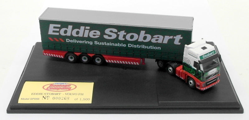 Oxford Diecast 1/76 Scale SP056 - Volvo FH Curtainside - Eddie Stobart