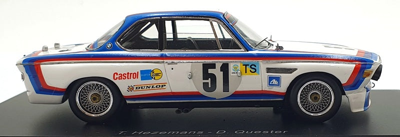 Spark Model 1/43 Scale S1562 - BMW 3.0 CSL #51 11th Le Mans Rally 1973