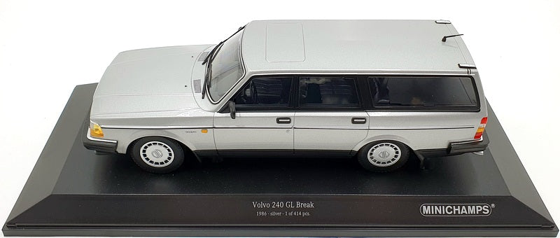 Minichamps 1/18 Scale 155 171416 - Volvo 240 GL Break 1986 - Silver